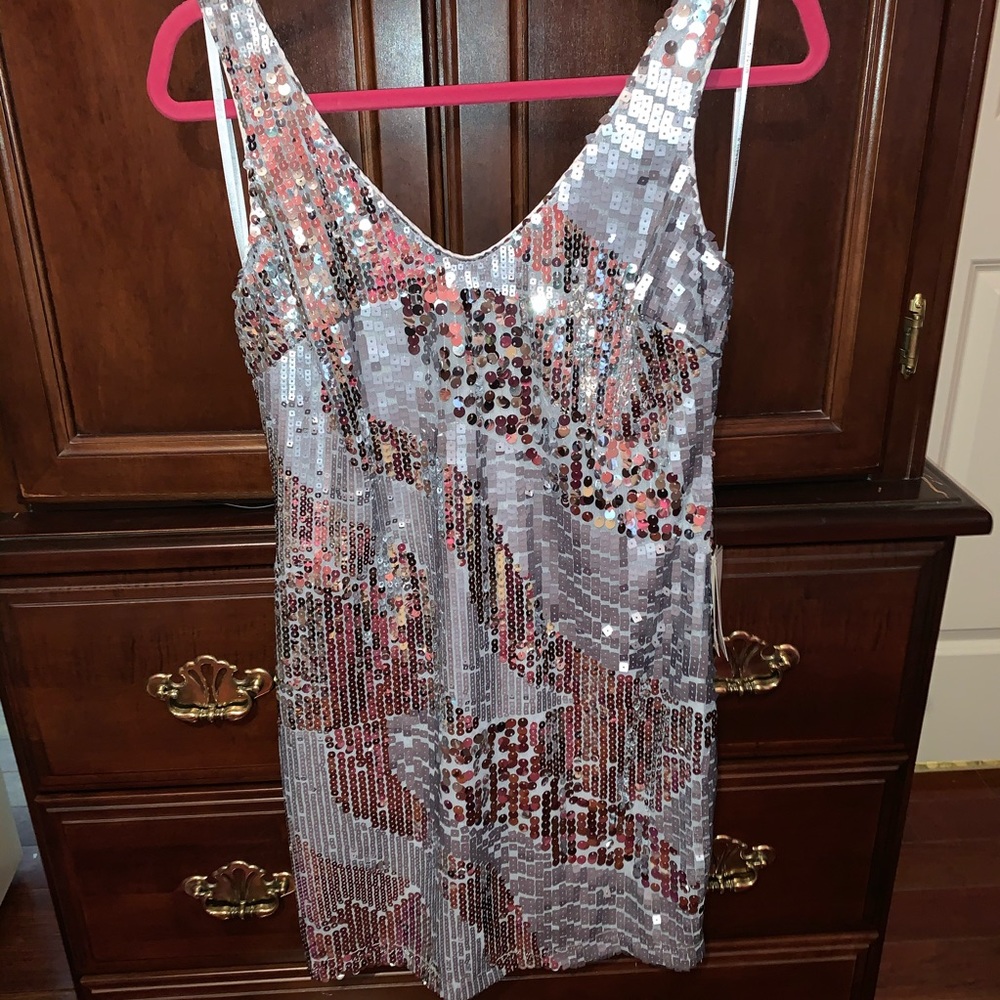 Silver sequence dress